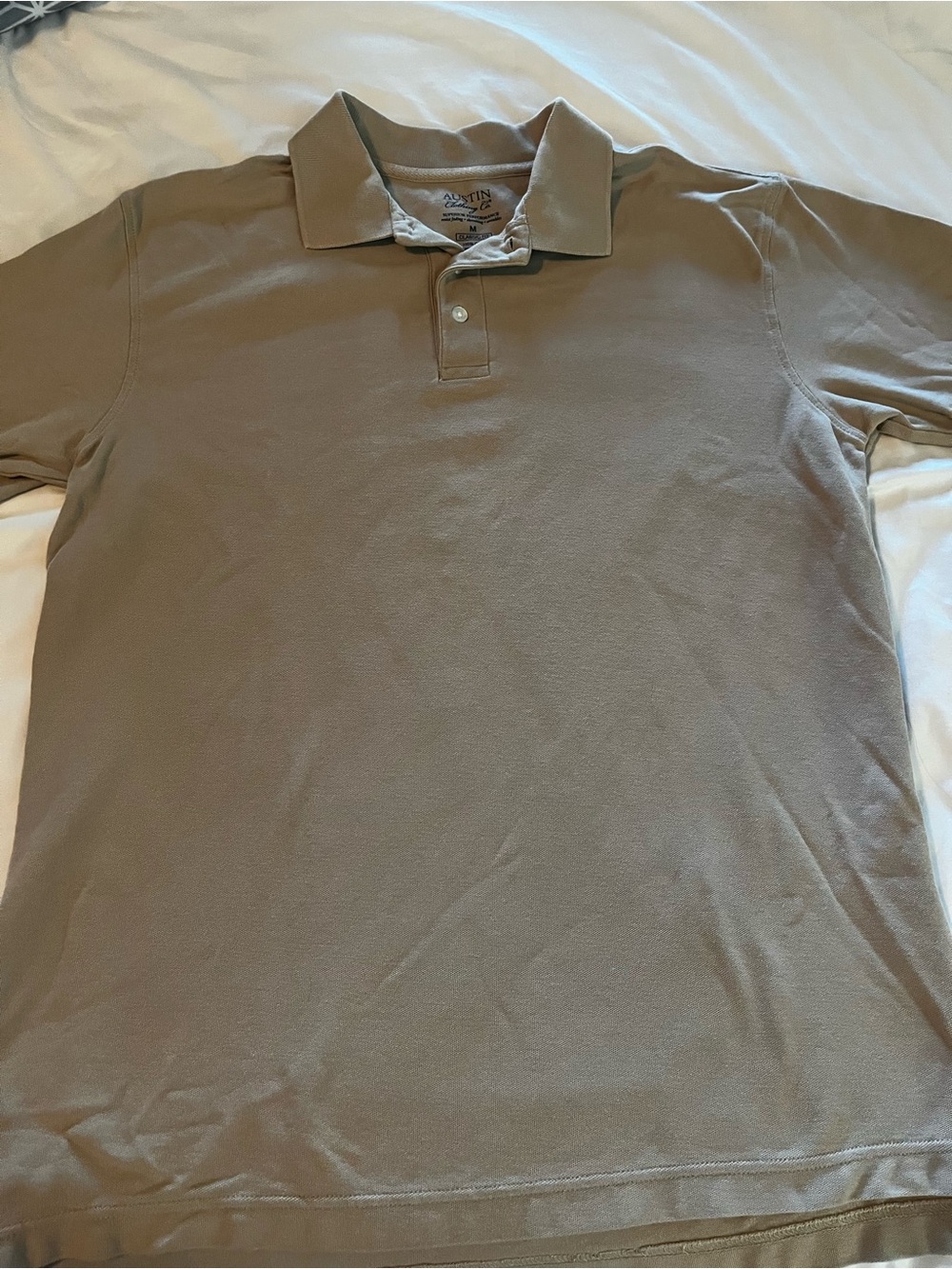 Men's Polo Shirt in Taupe Austin clothing co. Medium